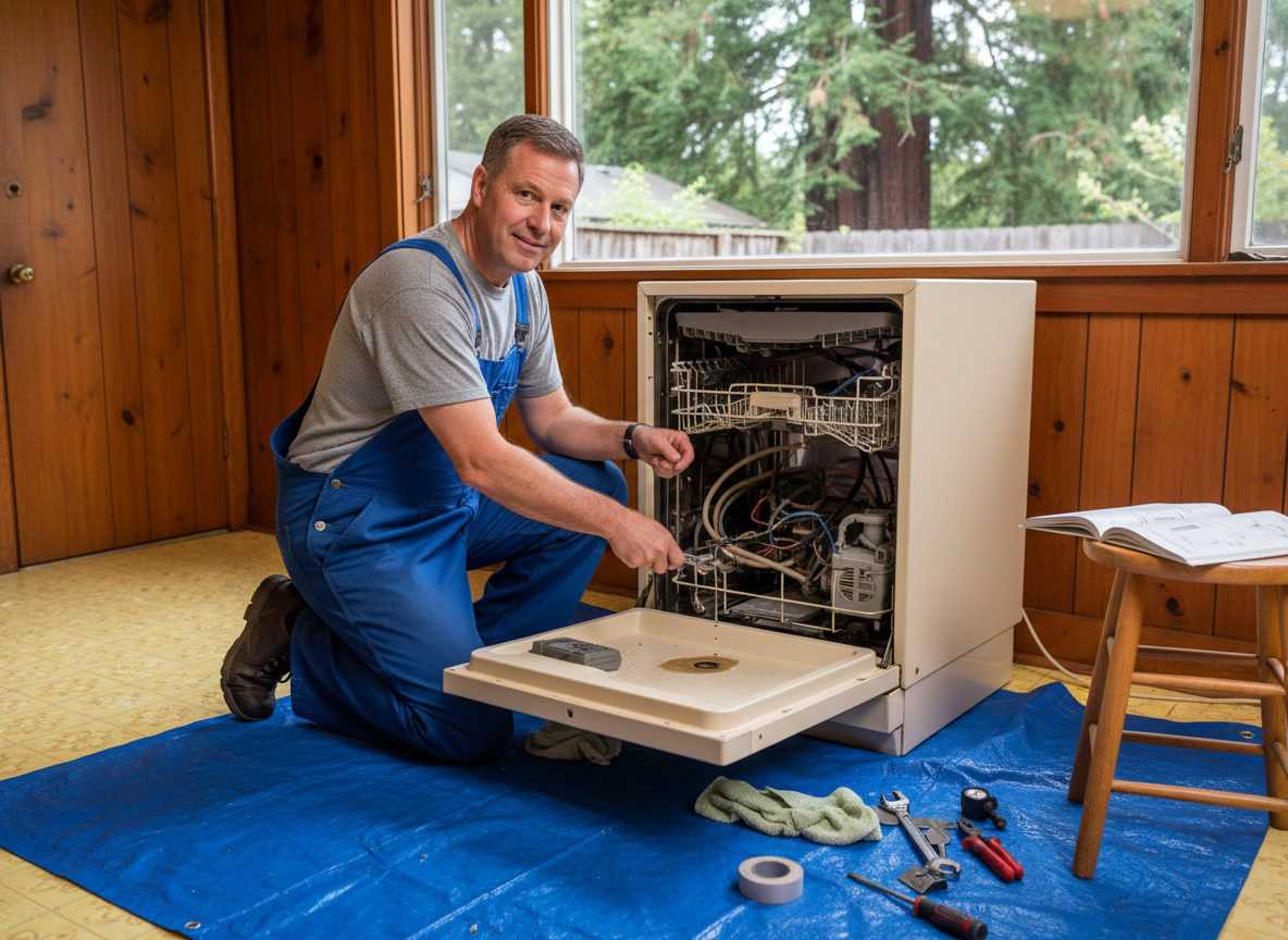 Step-by-Step Guide to Fixing a Leaking Dishwasher in Older Redwood City Kitchens